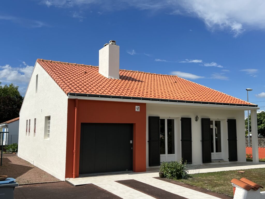 Façade ravalée en peinture