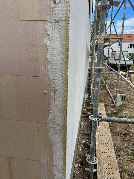 ISOLATION PAR L&rsquo;EXTERIEUR D&rsquo;UNE MAISON NEUVE A REZE
