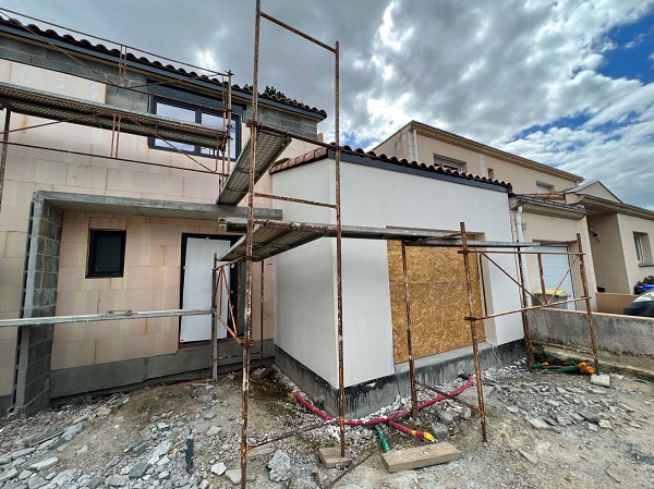 ISOLATION PAR L&rsquo;EXTERIEUR D&rsquo;UNE MAISON NEUVE A REZE