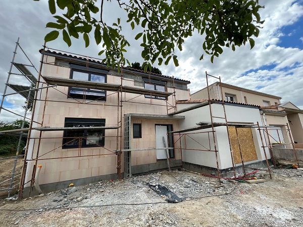 ISOLATION PAR L&rsquo;EXTERIEUR D&rsquo;UNE MAISON NEUVE A REZE