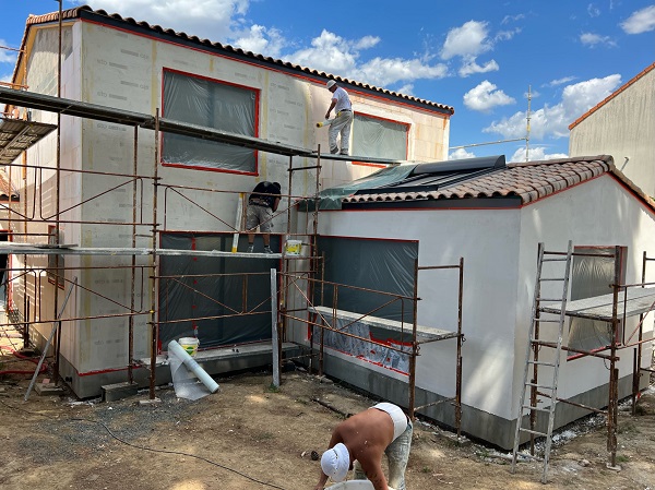 ISOLATION PAR L&rsquo;EXTERIEUR D&rsquo;UNE MAISON NEUVE A REZE